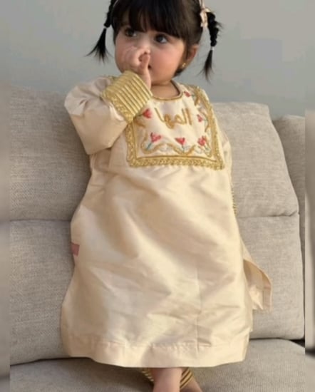 فستان قرقيعان رمضان مع الاسم