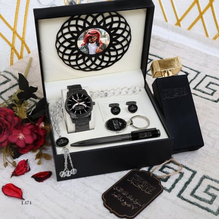 طقم ساعه رجالي بالاسم والصوره