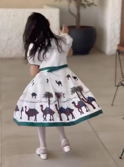 فستان بناتي أنيق لليوم الوطني