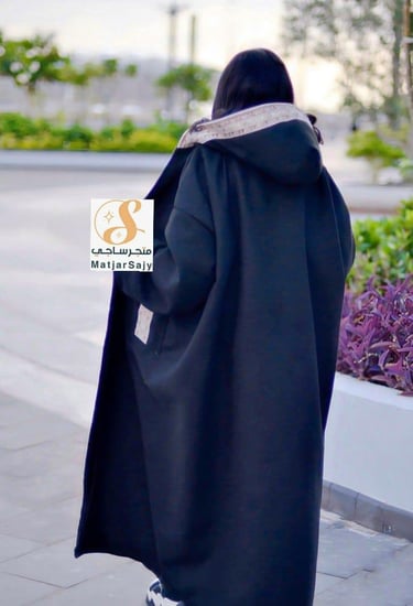 فروة شتوية جوخ اسود