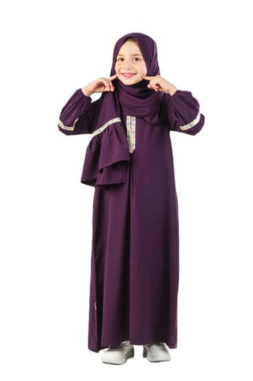 شرشف صلاة بناتي بسحاب بنفسجي غامق