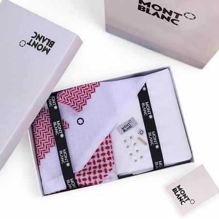 قماش وشماغ رجالي فاخر مونت بلانك لمسة من الأناقة والرقي