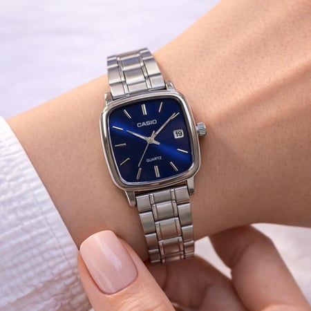 ساعة كاسيو CASIO MTP ازرق