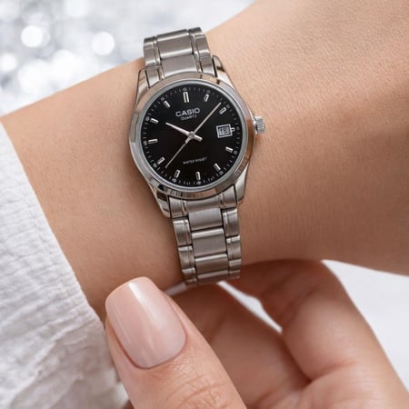 ساعة كاسيو CASIO MTP اسود