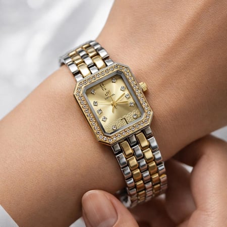 ساعة نسائية من SILVEDA ذهبي