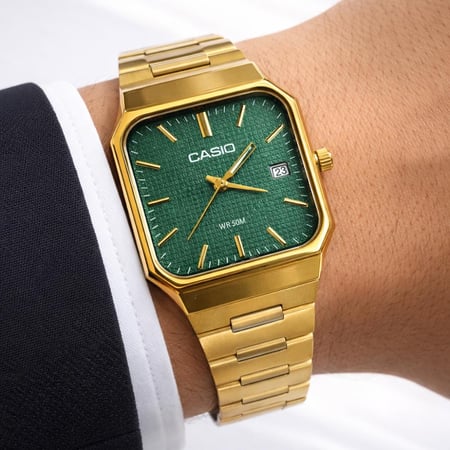 ساعة كاسيو CASIO MTP اخضر
