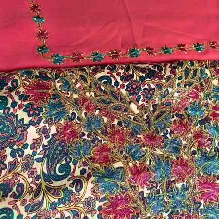 مخور مع طرحه قرمزي - مخور - جلابيات - متجر جاما