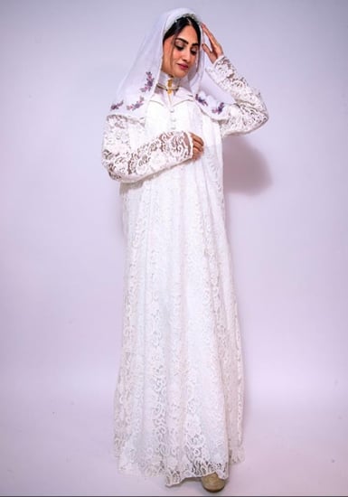 فستان دانتيل فرنسي - فساتين طويلة - فساتين ناعمة - متجر جاما