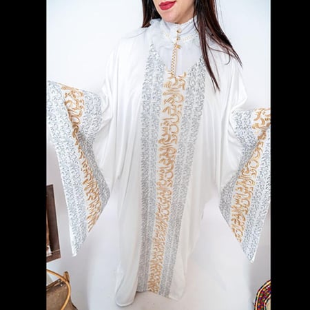 مسدح حجازي فضي وذهبي