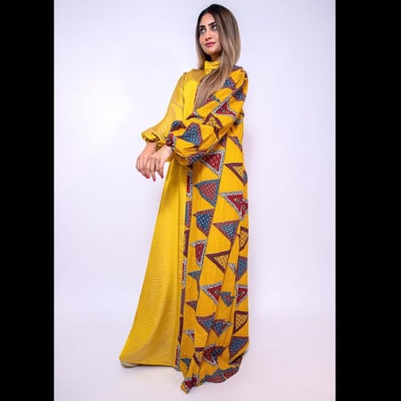 ثوب اشكال هندسيه - ثوب نسائي - جلابيات - متجر جاما