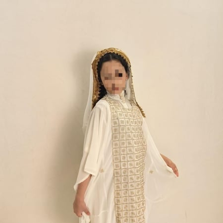 مسدح حجازي ابيض للاطفال