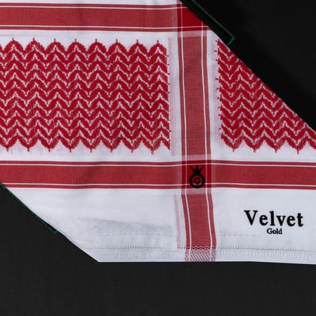 شماغ Velvet platinum فلفت