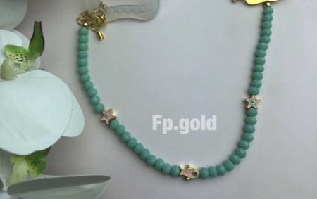 تعليقه لهايه كرستال عنابي مع فيل بدون اللهايه
