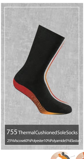 جوارب رجالية Doreanse موديل 755 بنعل منشفة حرارية