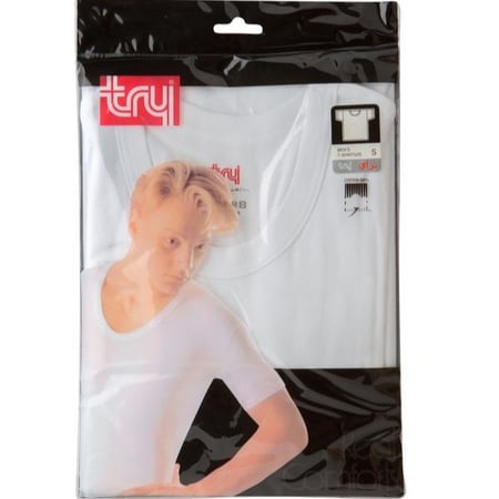 تراي فنيلة رجالي نصف كم دائري