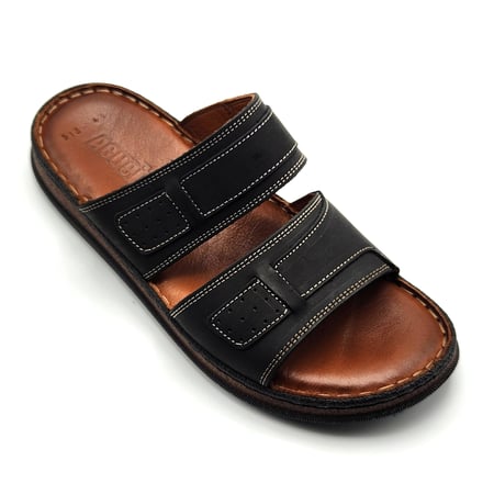 شبشب رجالي جلد ناعم و فاخر