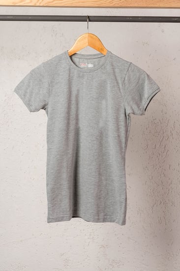 تيشيرت استرتش رجالي نصف كم دائري