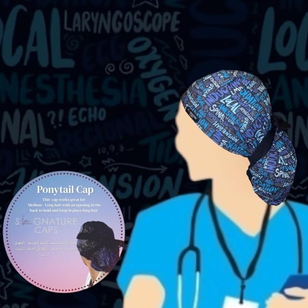 Blue Anesthesia Speciality Surgical Cap