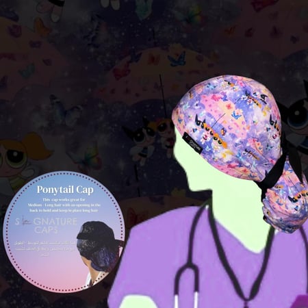 Surgical cap Powerpuff Girls “قبعة جراحية"