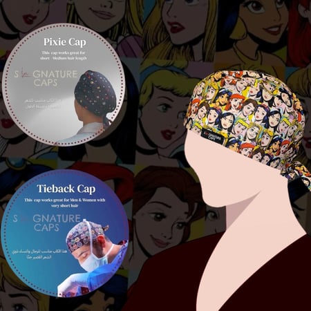 Disney Princess Surgical cap-قبعة جراحية