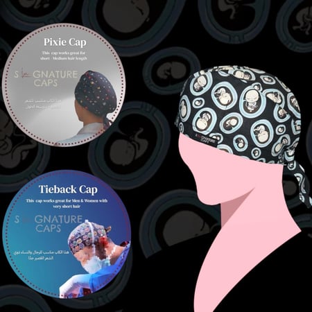 Surgical cap Obgyn Blue Baby “قبعة جراحية"