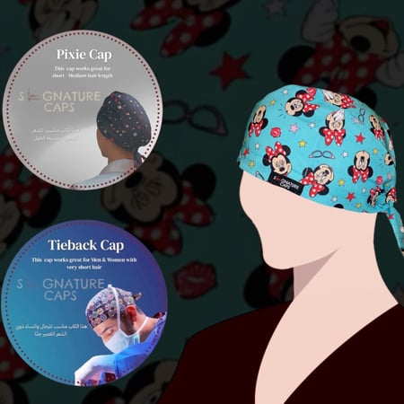 Minnie mouse Surgical Cap
