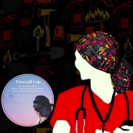 Fire Fighter Surgical Cap