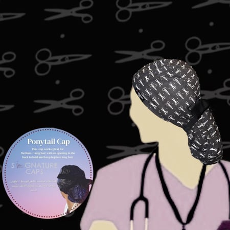 Scissors Surgical Cap -قبعة جراحية