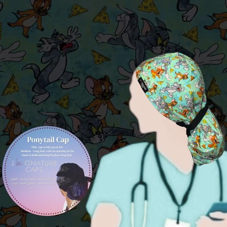 Tom and jerry Surgical cap-قبعة جراحية