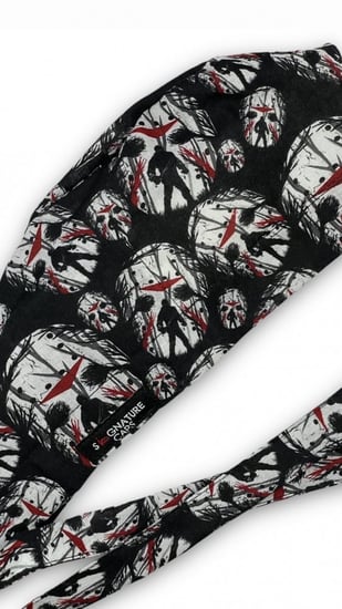 Horror mask Surgical Cap
