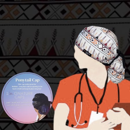 Surgical cap Al-Qatt Al-Asiri "قبعة جراحة" القط العسيري