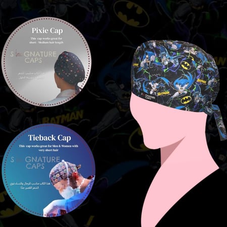 Surgical cap Batman “قبعة جراحية"