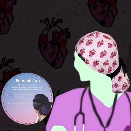 Surgical cap Heart “قبعة جراحية"