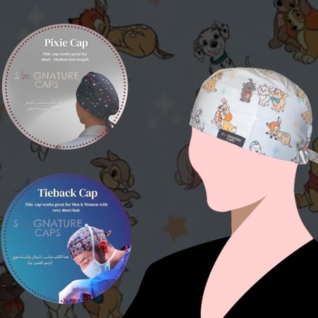 Disney animals Surgical cap