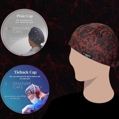 Blood Stains  Surgical Cap