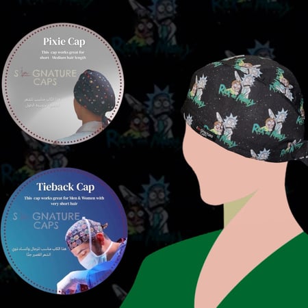 Surgical cap Rick & Morty 2“قبعة جراحية"