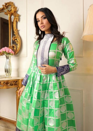 فستان جاكار ماكسي