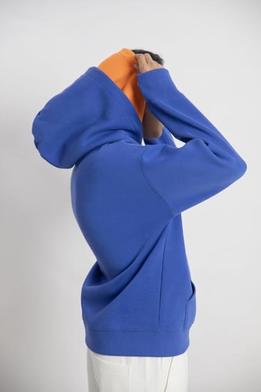 هودي دبل كاب ازرق