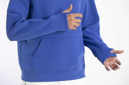 هودي دبل كاب ازرق