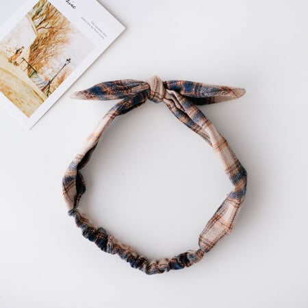 طوق شعر لون كحلي بني بيج اكسسوارات شعر جامعة مدرسة تسريحات تسريحة متجر