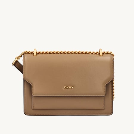 حقيبة كتف ميلي متوسطة الحجم بغطاء قلاب