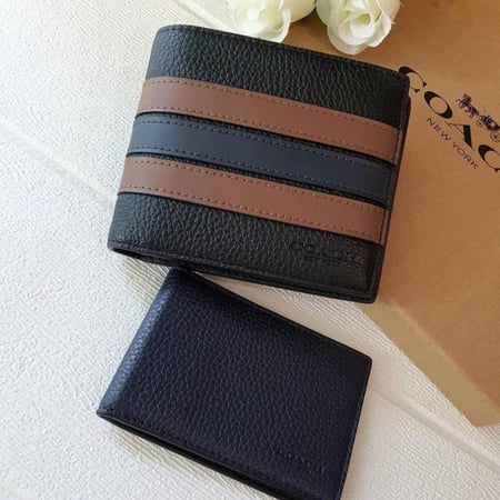 محفظة كوتش المميزة رجالية 3 في 1 مع شريط فارسيتي