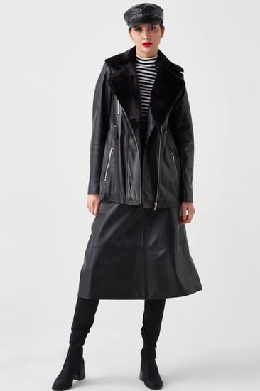 معطف واق من المطر للنساء من الجلد الطبيعي من DERIZA