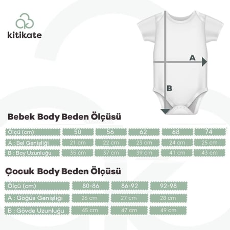 بادي أطفال وردي قطن عضوي ناعم للبنات Kitikate تركي أصلي