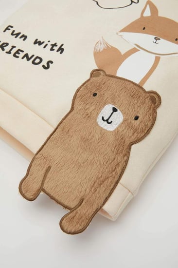 طقم بيبي بوي مكون  قطعتين سويت شيرت مع خصر مطاطي