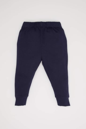 طقم بيبي بوي سويت شيرت وبنطال رياضي منسوج بطبعة شعار