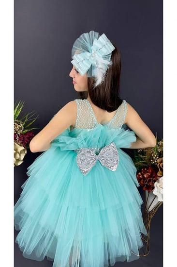 فستان من التل للأطفال    İkon Kids