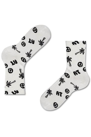 جوارب نسائية 4 أزواج في علبة منقوشة بالألوان من Pijamaevi