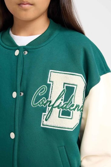 سترة للفتيات وجيب إغلاق بسحاب وسميك وناعم ومبطن