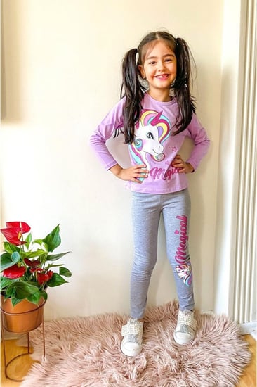 بدلة أطفال بناتي يونيكورن ليكرا من JoJovu